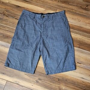 Hurley Blue Flat Front Shorts